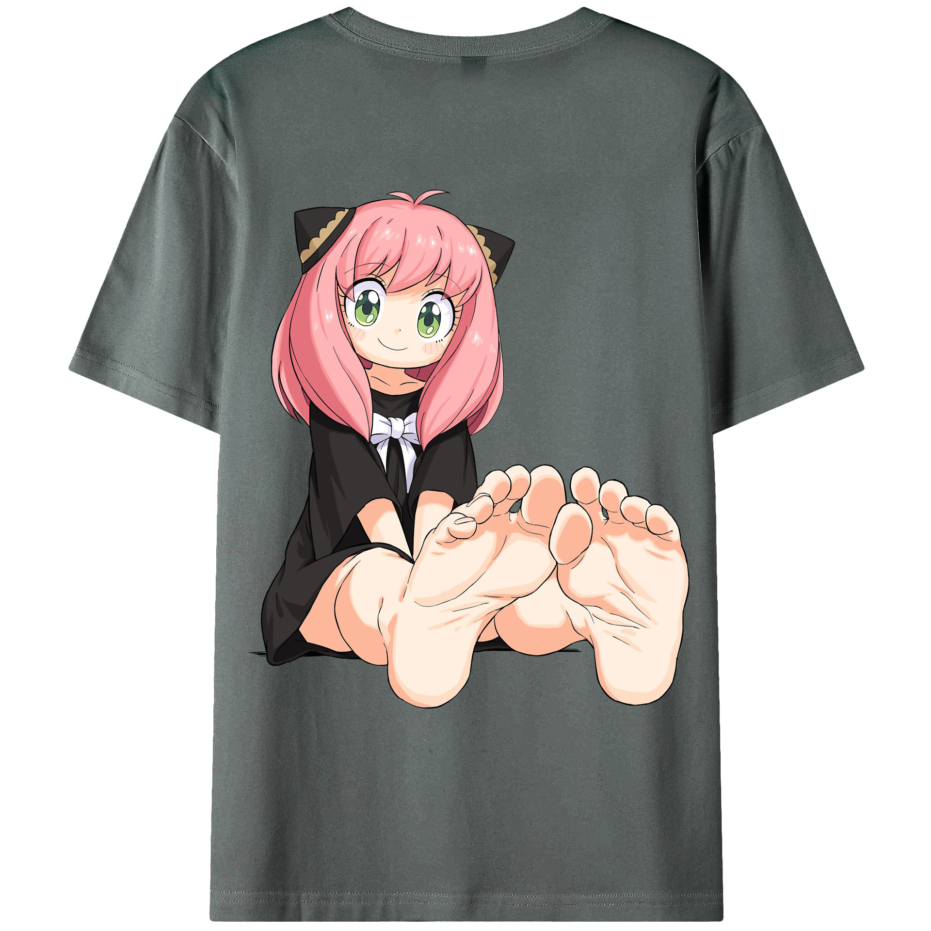 （画像用） SPY×FAMILY间谍家家酒 綿100％ メンズ半袖Tシャツ（バックプリント） 通気性